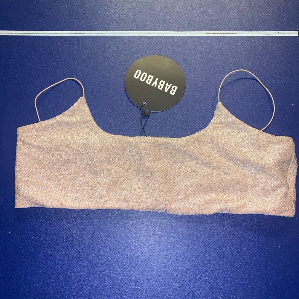 Babyboo fashion Gold sparkle tank.